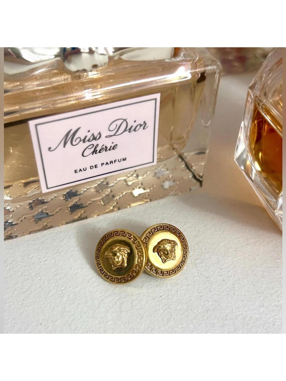 NEW Versace Gold Tribute Medusa Earrings